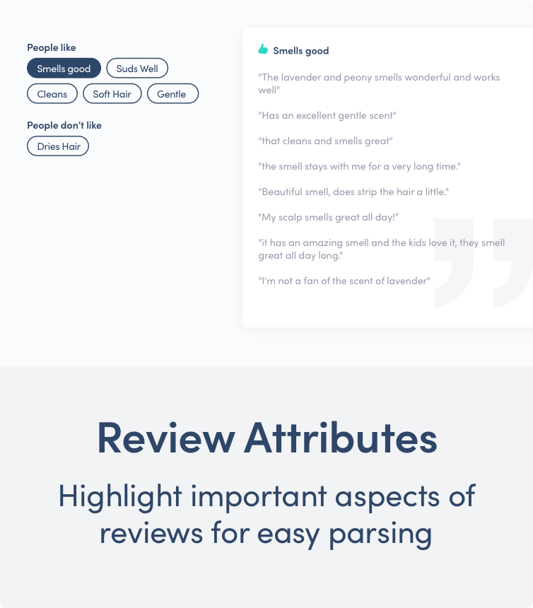 review attributes